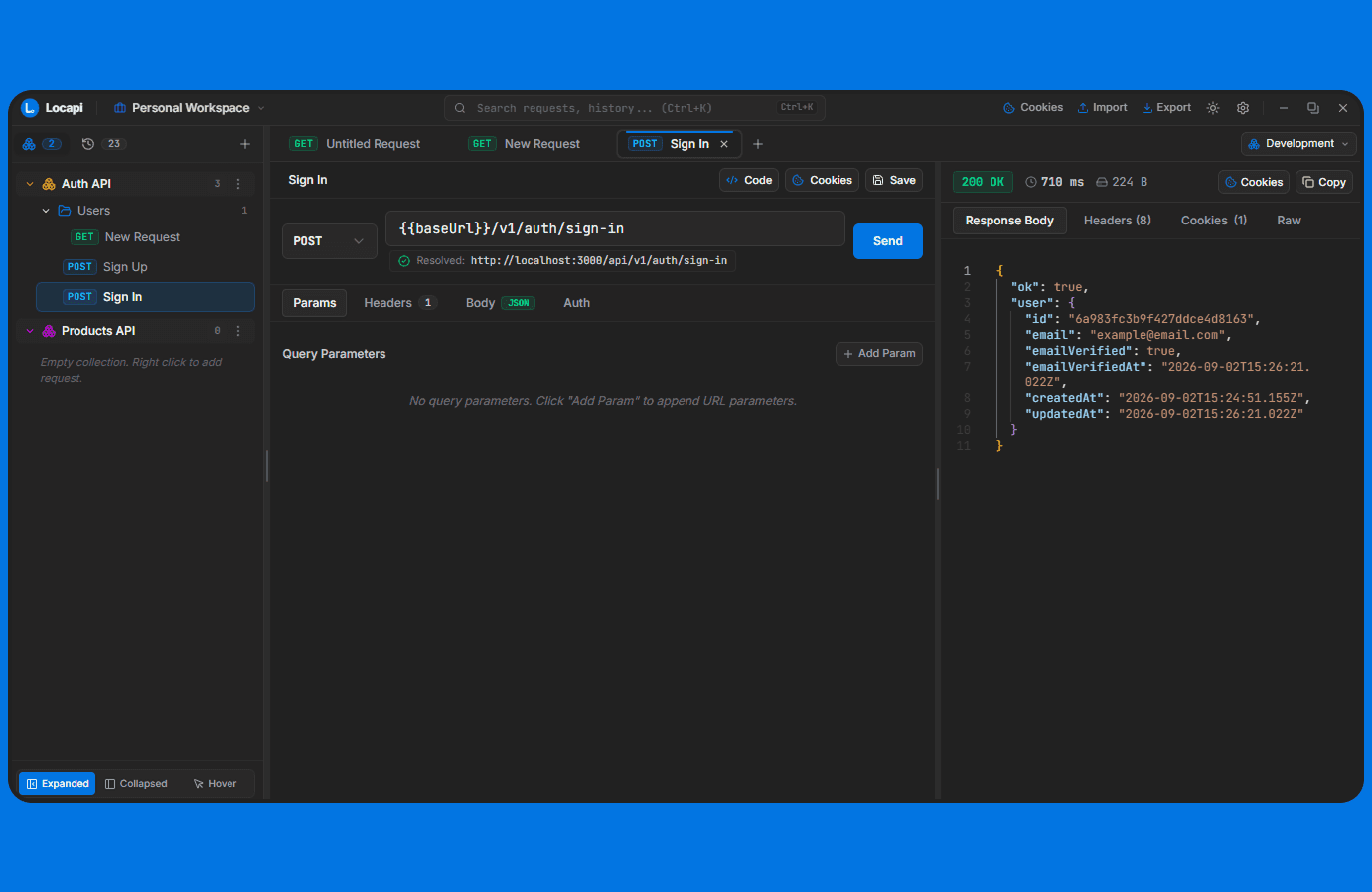Locapi — modern, lightweight, local-first desktop API testing client