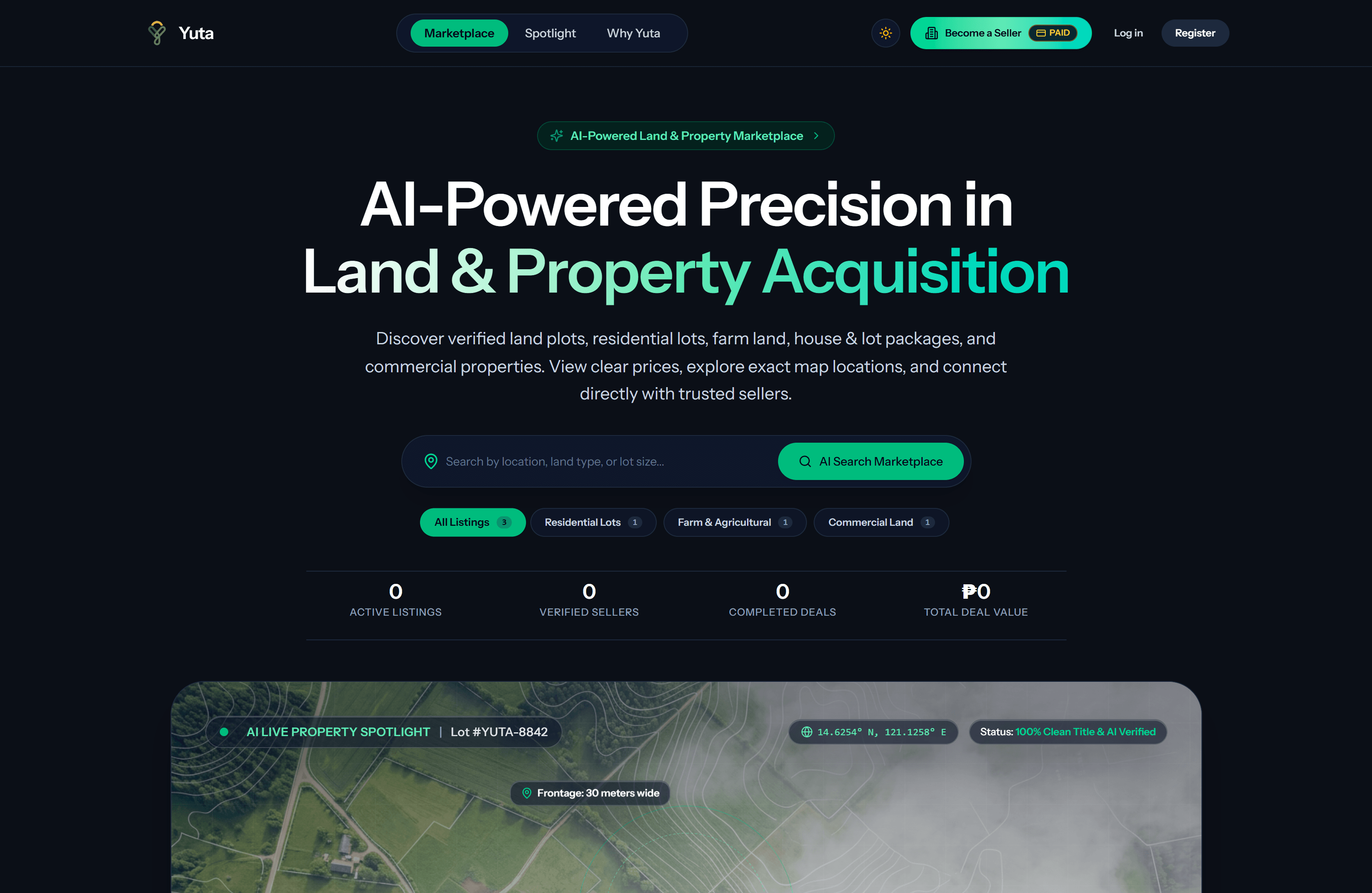 Yuta — AI-powered precision land and property acquisition platform
